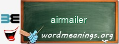 WordMeaning blackboard for airmailer